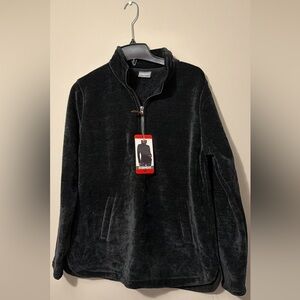 32 Degrees women’s Black Full-Zip Plush Fleece Pullover size medium
